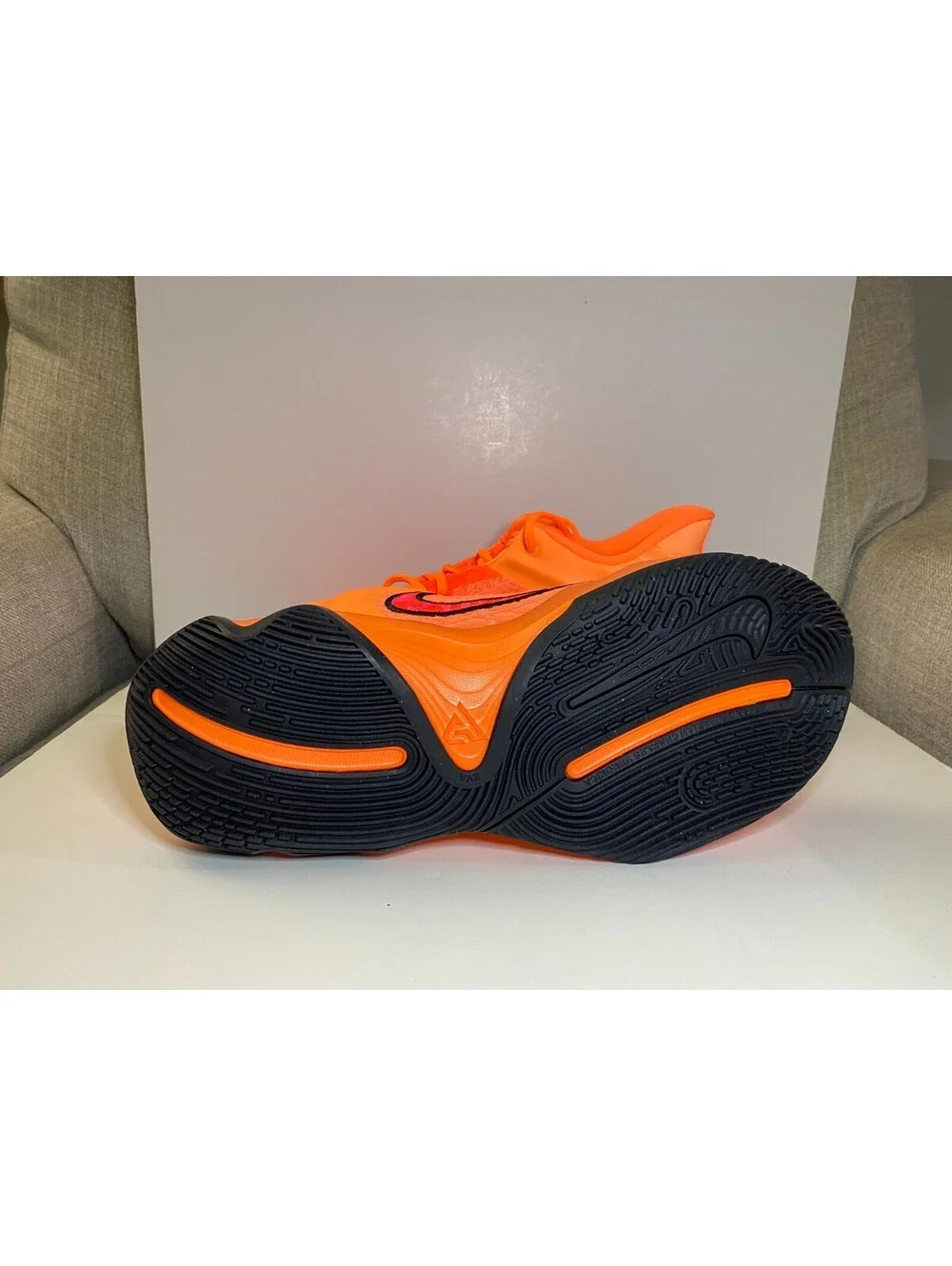 Nike Giannis Immortality 4 FQ3680-800 Mens Sneaker US 12 Orange Basketball Shoes